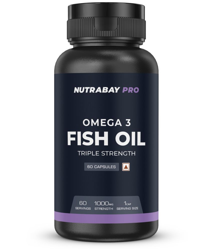 Nutrabay - Capsule Omega Fatty Acid/Fish Oil ( Pack of 1 )
