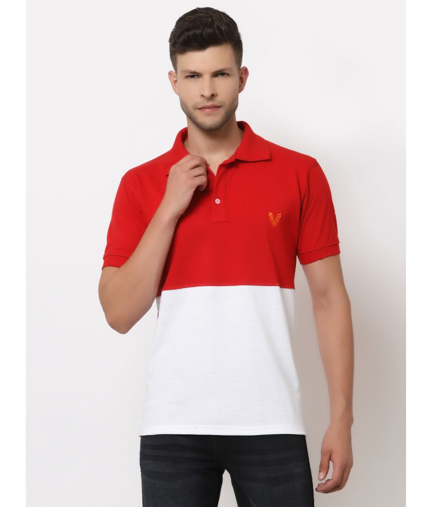     			Uzarus - Red Cotton Blend Regular Fit Men's Polo T Shirt ( Pack of 1 )