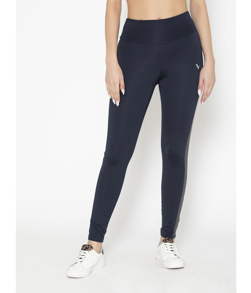     			Vami - Navy Polyester Women's Yoga Trackpants ( Pack of 1 )