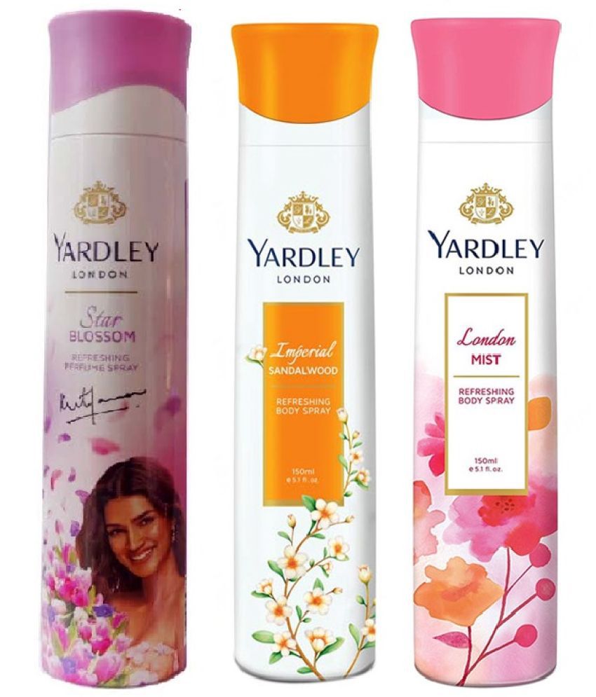     			Yardley - Deodorant Spray for Unisex 450 ml ( Pack of 3 )
