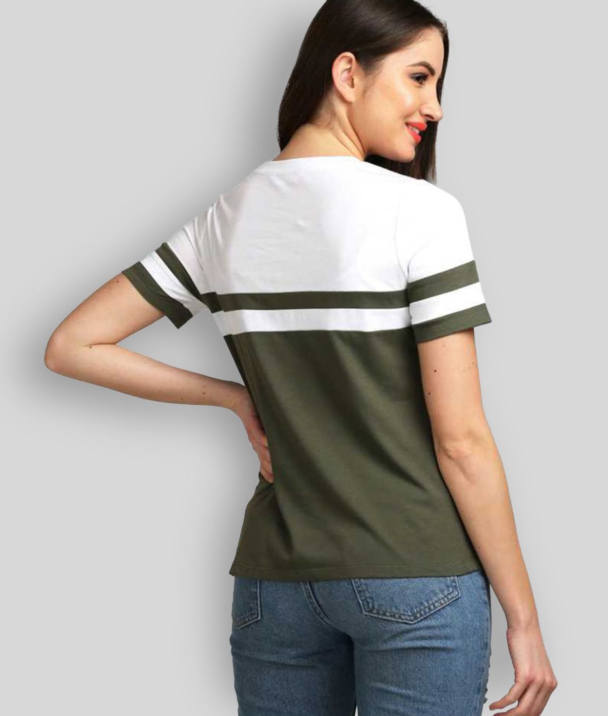 Buy AUSK - Multicolor Cotton Regular Fit Women's T-Shirt ( Pack of 1 ...