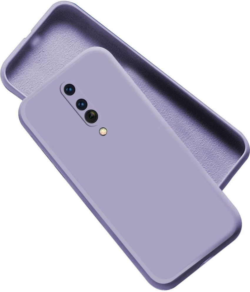     			Artistique - Purple Silicon Silicon Soft cases Compatible For OnePlus 8 ( Pack of 1 )