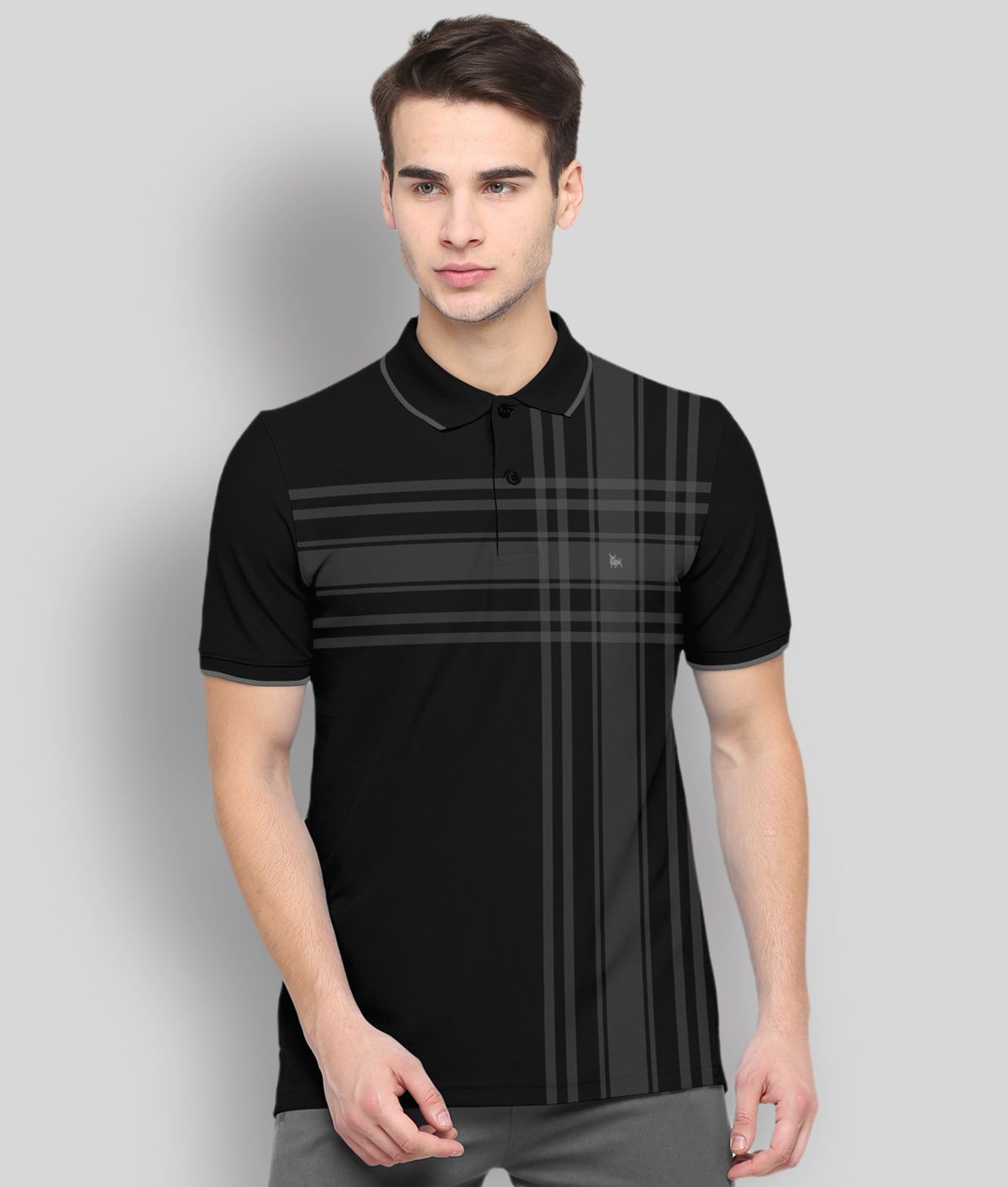     			BULLMER - Black Cotton Blend Regular Fit Men's Polo T Shirt ( Pack of 1 )