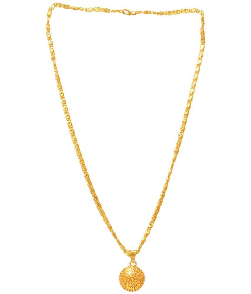     			Jewar Mandi - Golden Pendant ( Pack of 1 )