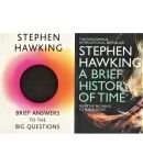 A BRIEF HISTORY OF TIME-FROM THE BIG BAN TO BLACK HOLES. AND BRIEF ANSWER TO THE BIG  QUESTIONS  BY STEPHEN  HAWKING,PAPER BACK EDITION. TWO BOOKS GREAT SET.