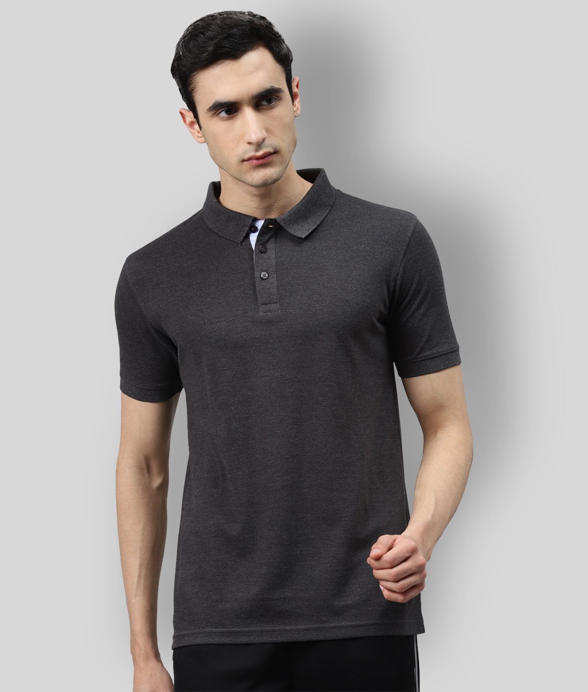     			Alcis - Grey Cotton Regular Fit Men's Sports Polo T-Shirt ( Pack of 1 )