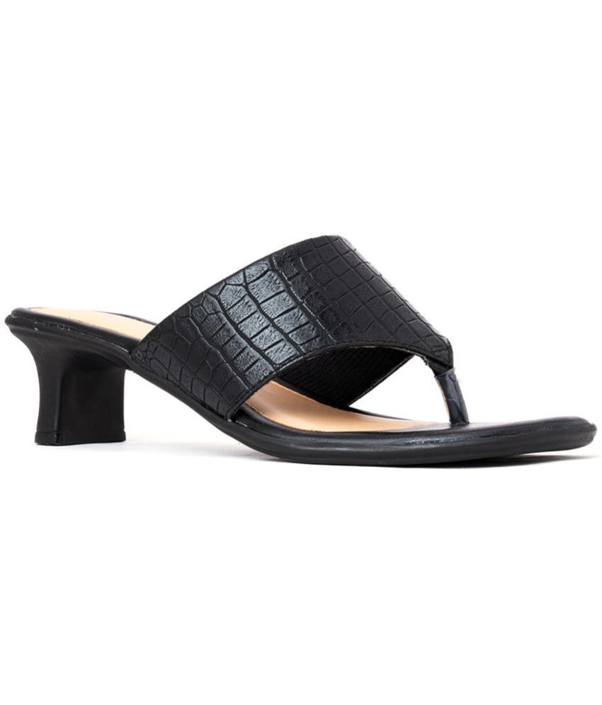     			KHADIM - Black Women's Slip On Heels