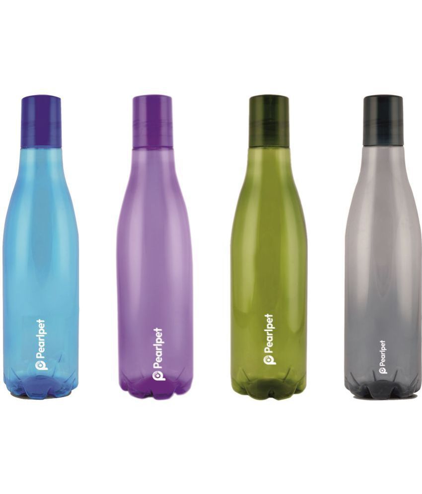     			PearlPet - Multicolour Water Bottle ( Pack of 4 )