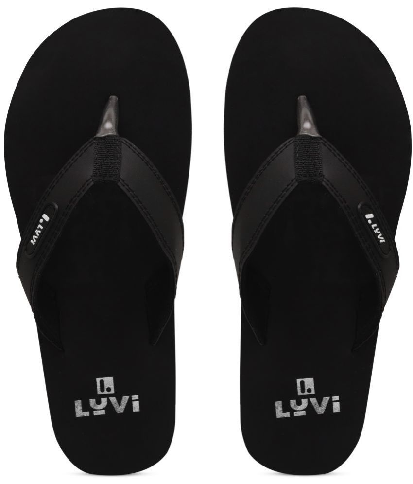     			lyvi - Black Men's Thong Flip Flop