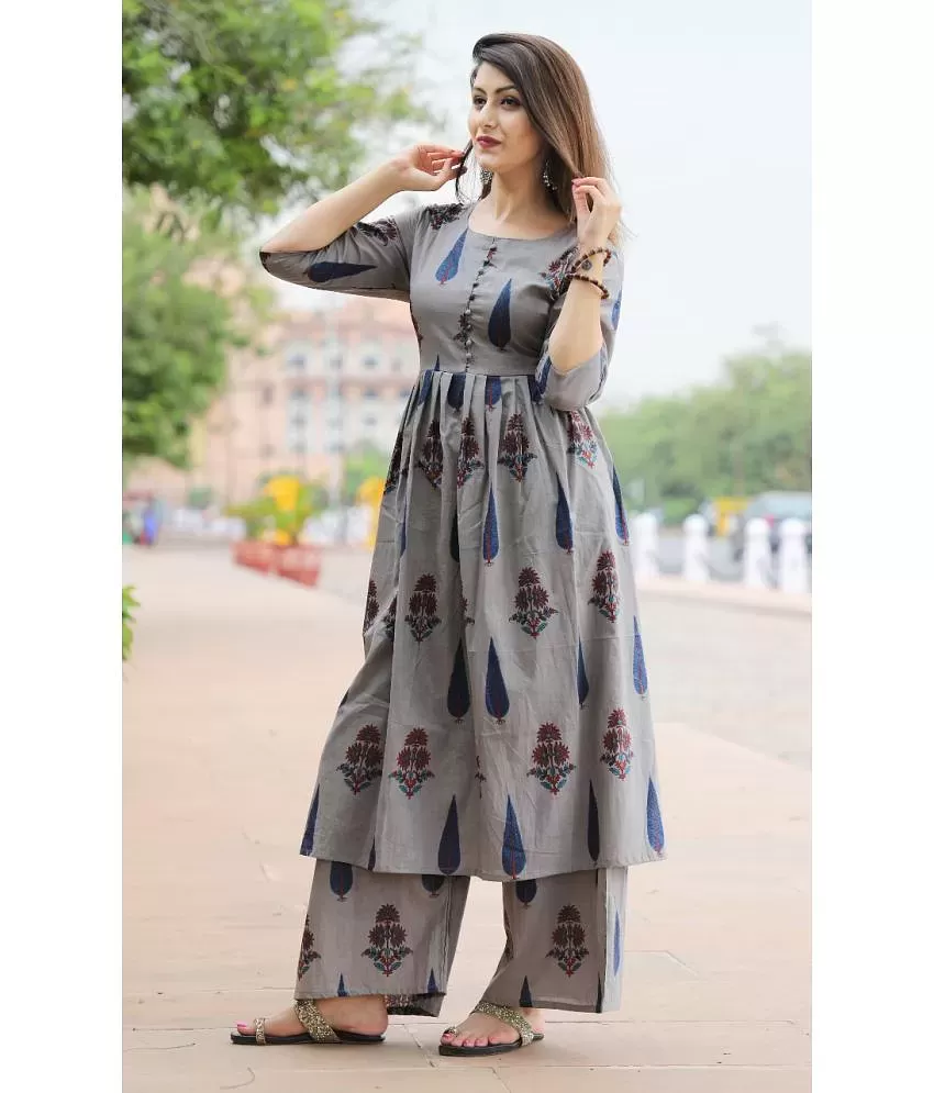 printed frocks for women | printed frock suit with plazo | printed frock  suit with salwar | Frock for women, Fashion dresses, Woman suit fashion