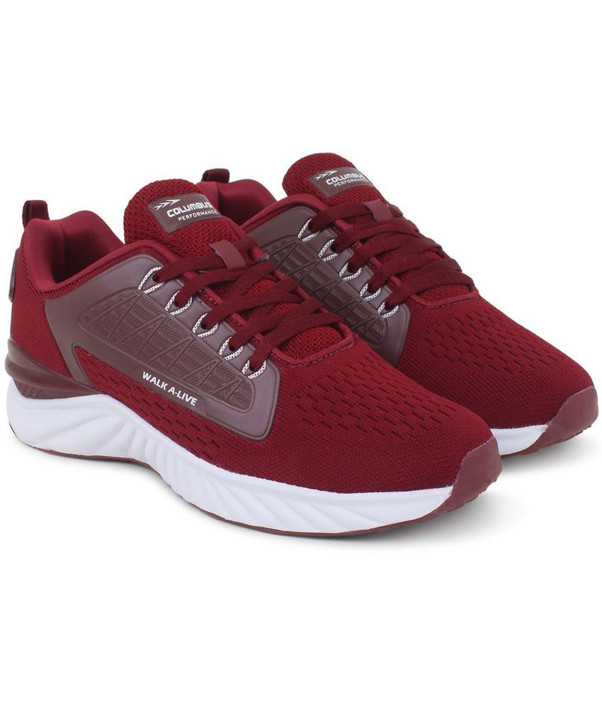     			Columbus - AGRO-Sport shoe Maroon Men's Sports Running Shoes