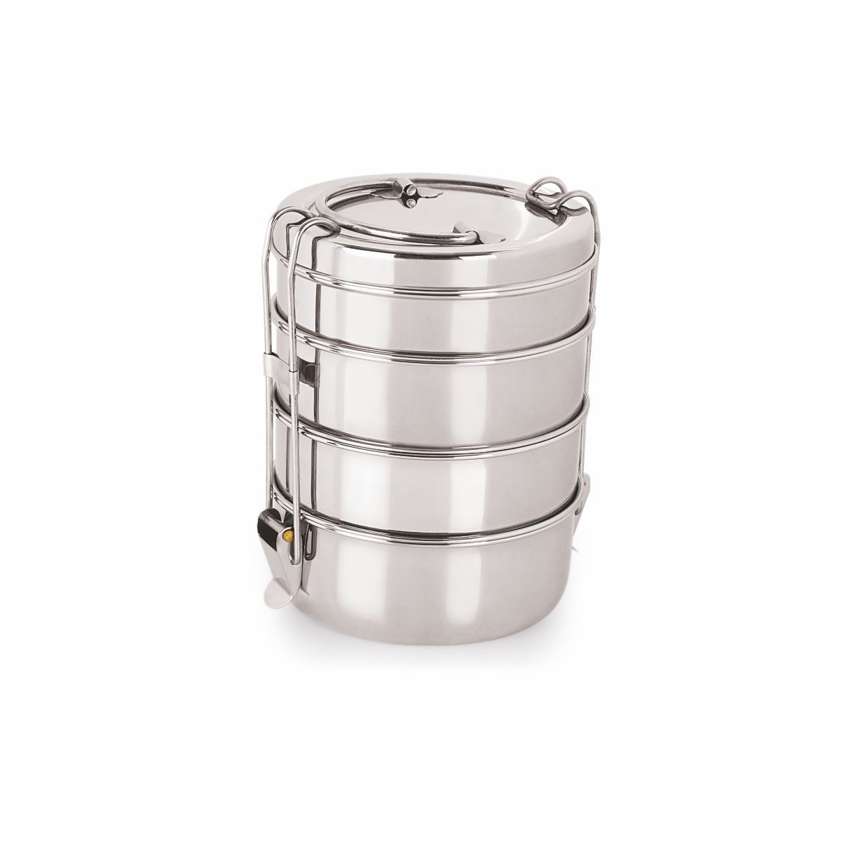     			Neelam Stainless Steel Four Compartment Tiffin Box with Lid, Silver- 2800 ml