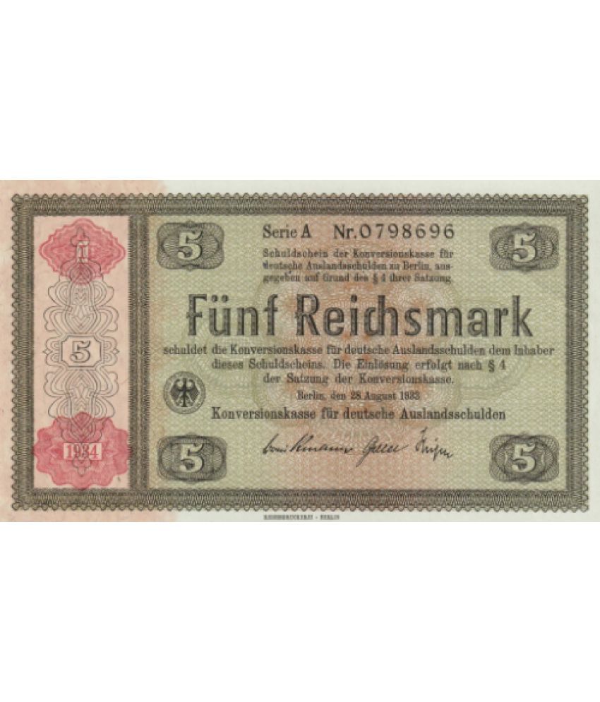     			Numiscart - 5 Mark 1 Paper currency & Bank notes