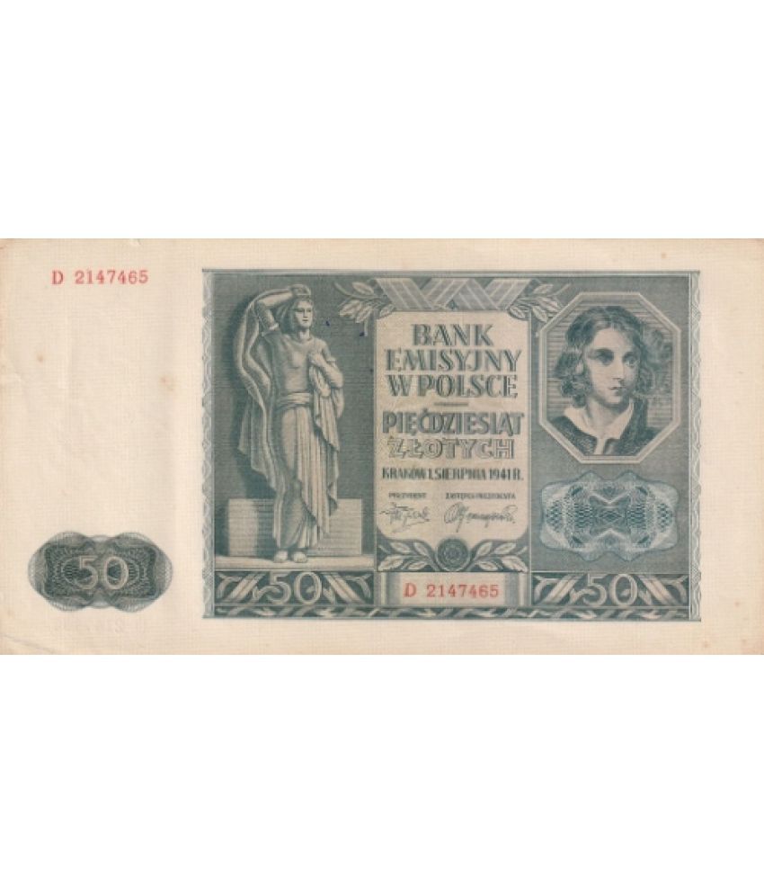     			Numiscart - 50 Zlotych (1941) 1 Paper currency & Bank notes