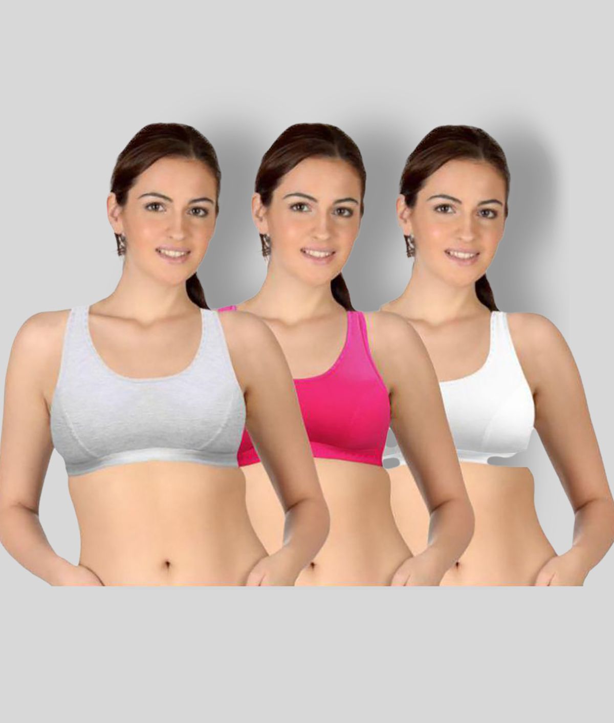     			Selfcare - Multicolor Cotton Non - Padded Women's T-Shirt Bra ( Pack of 3 )