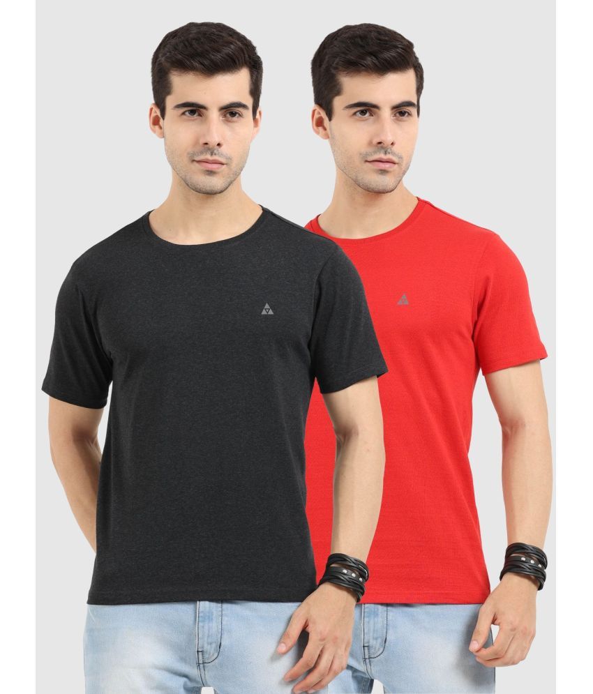     			Ardeur Pack of 2 Cotton Regular Fit Men's T-Shirt ( Multicolor )