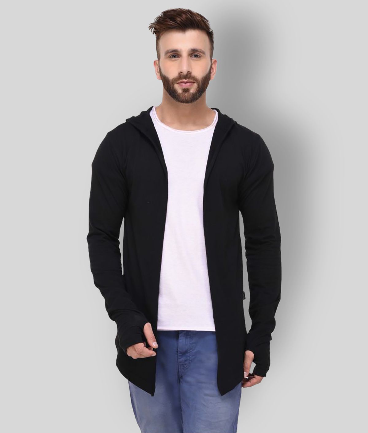     			Rigo - Black Cotton Men's Cardigans Sweater ( Pack of 1 )