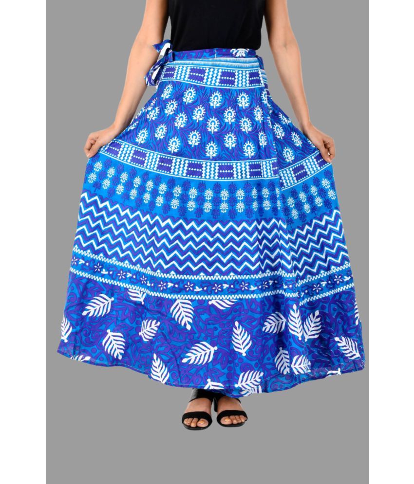     			Rangun - Blue Cotton Women's A-Line Skirt ( Pack of 1 )