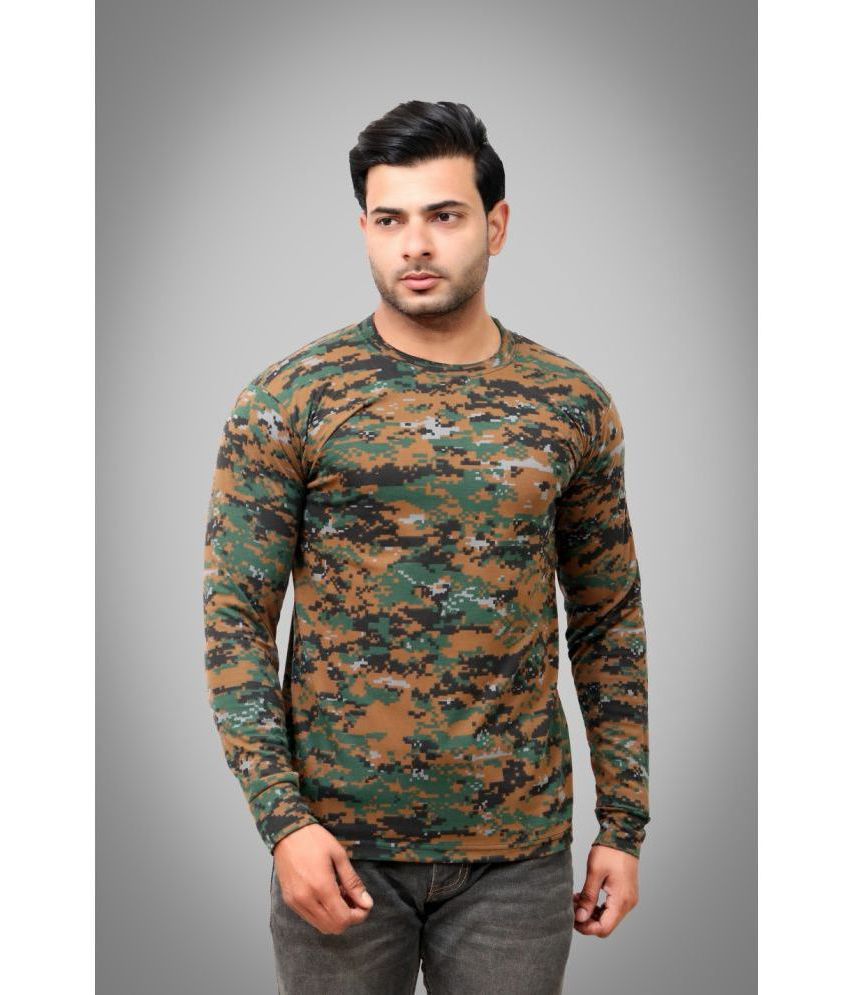     			SI-squad - Multicolor Cotton Regular Fit Men's T-Shirt ( Pack of 1 )