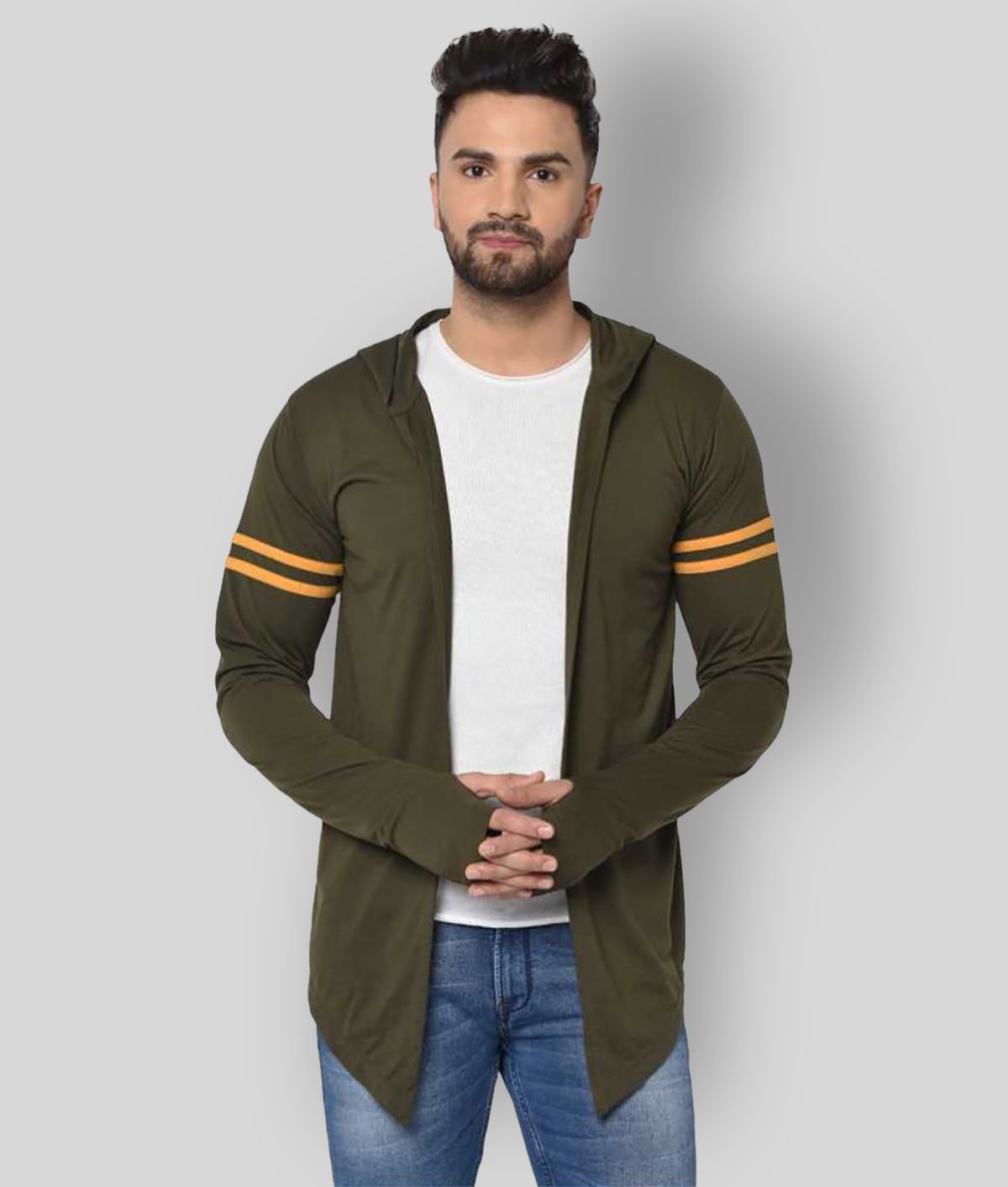     			Glito - Green Cotton Men's Cardigans Sweater ( Pack of 1 )