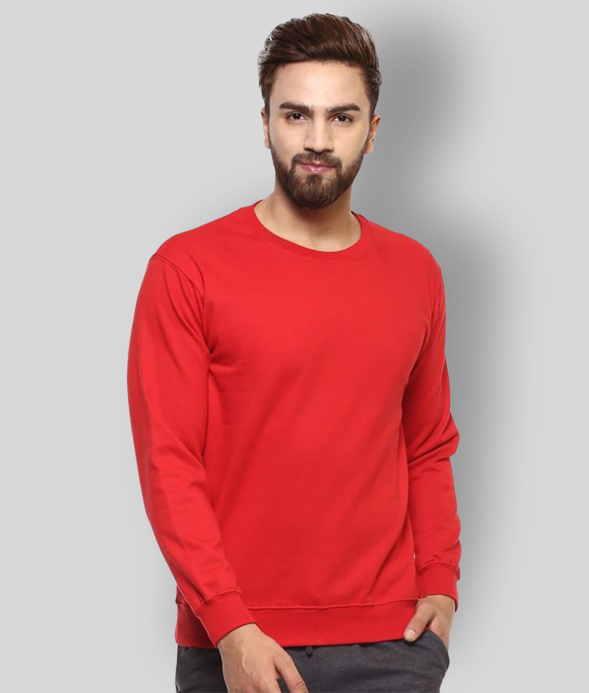     			Leotude Red Sweatshirt Pack of 1