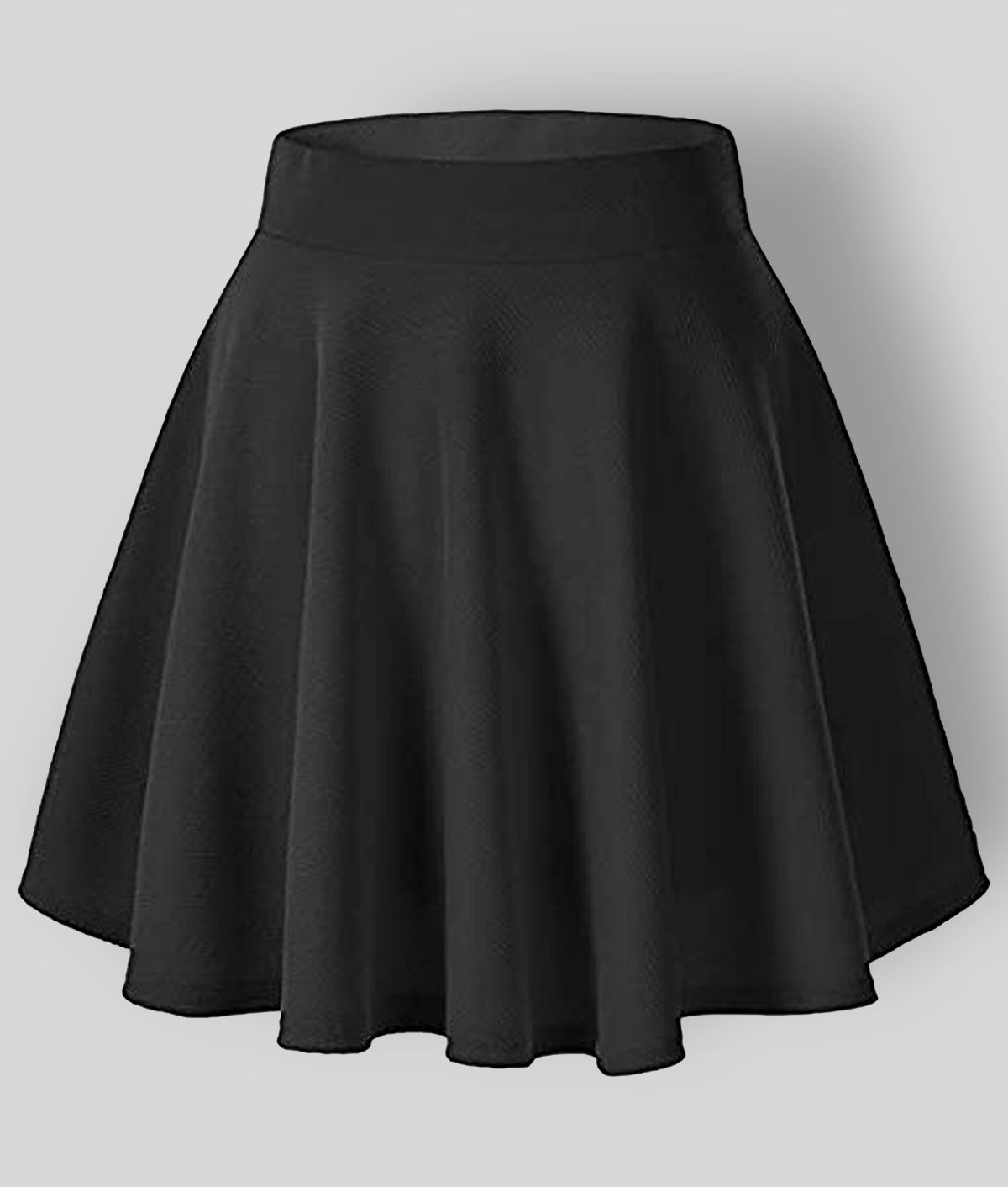 Miss Ethnik - Black Polyester Women's Circle Skirt ( Pack of 1 )