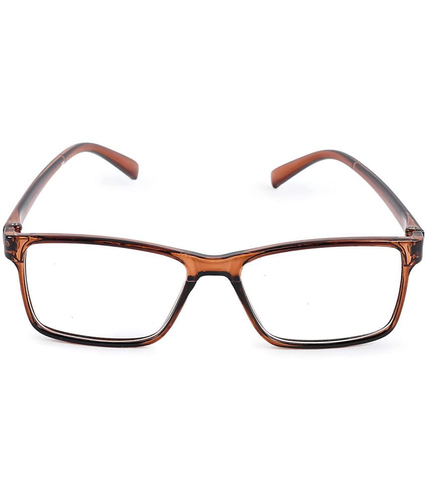     			SAN EYEWEAR - Brown Rectangular Eyeglass Frame ( Pack of 1 )