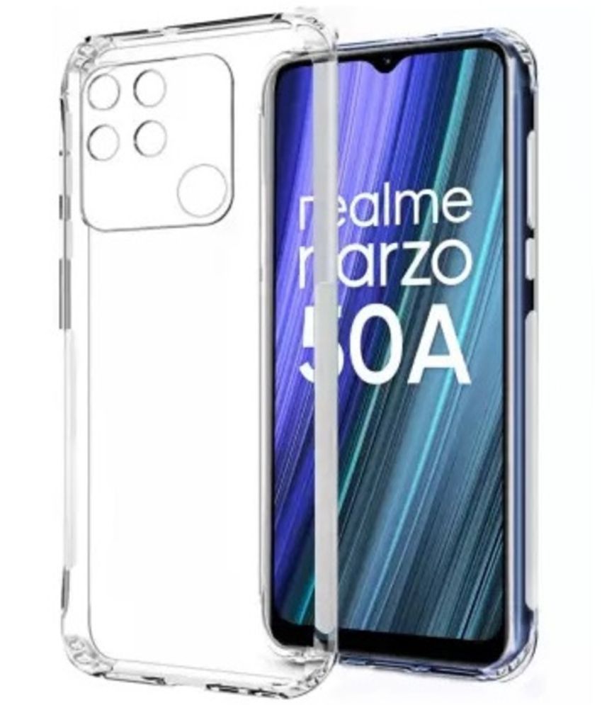     			Spectacular Ace - Transparent Silicon Bumper Cases Compatible For realme narzo 50A ( Pack of 1 )