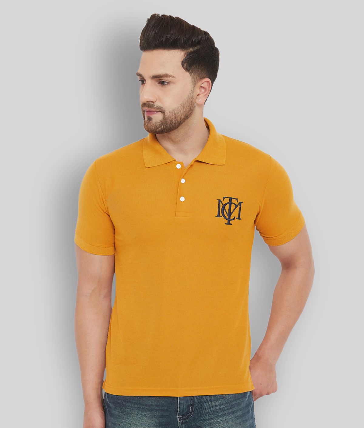 Buy The Million Club - Yellow Polyester Regular Fit Men's Polo T Shirt (  Pack of 1 ) Online at Best Price in India - Snapdeal