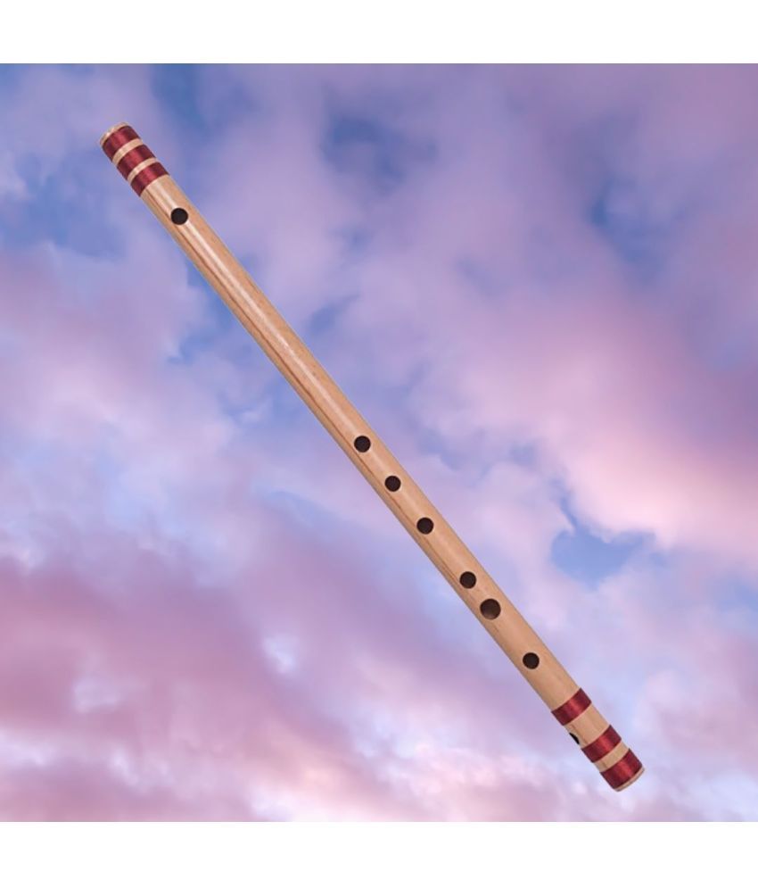 AIBANA Flutes C Natural Medium Right Hand 7 Hole Bansuri Musical