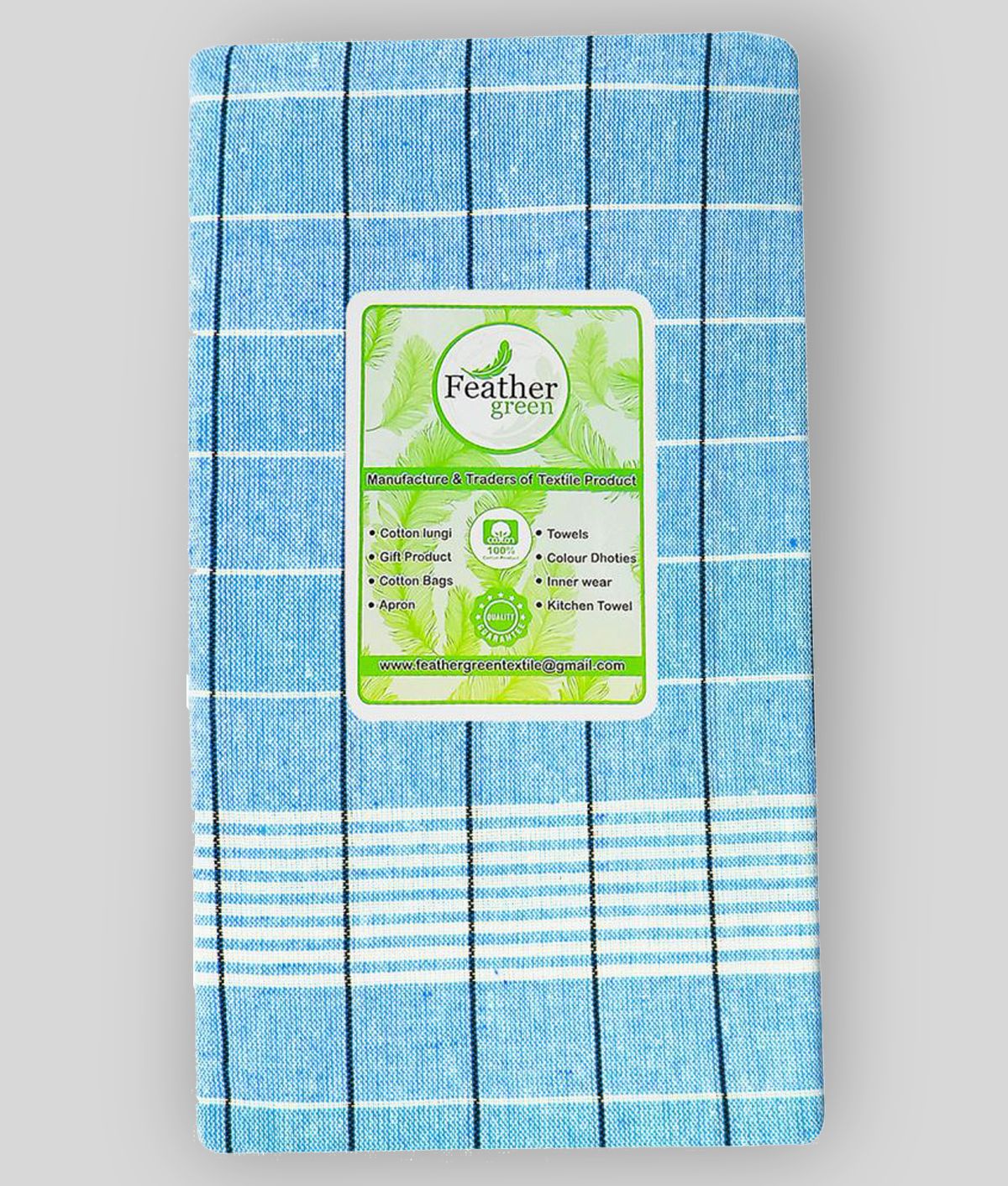     			Feather Green Multi Lungi Single Pack