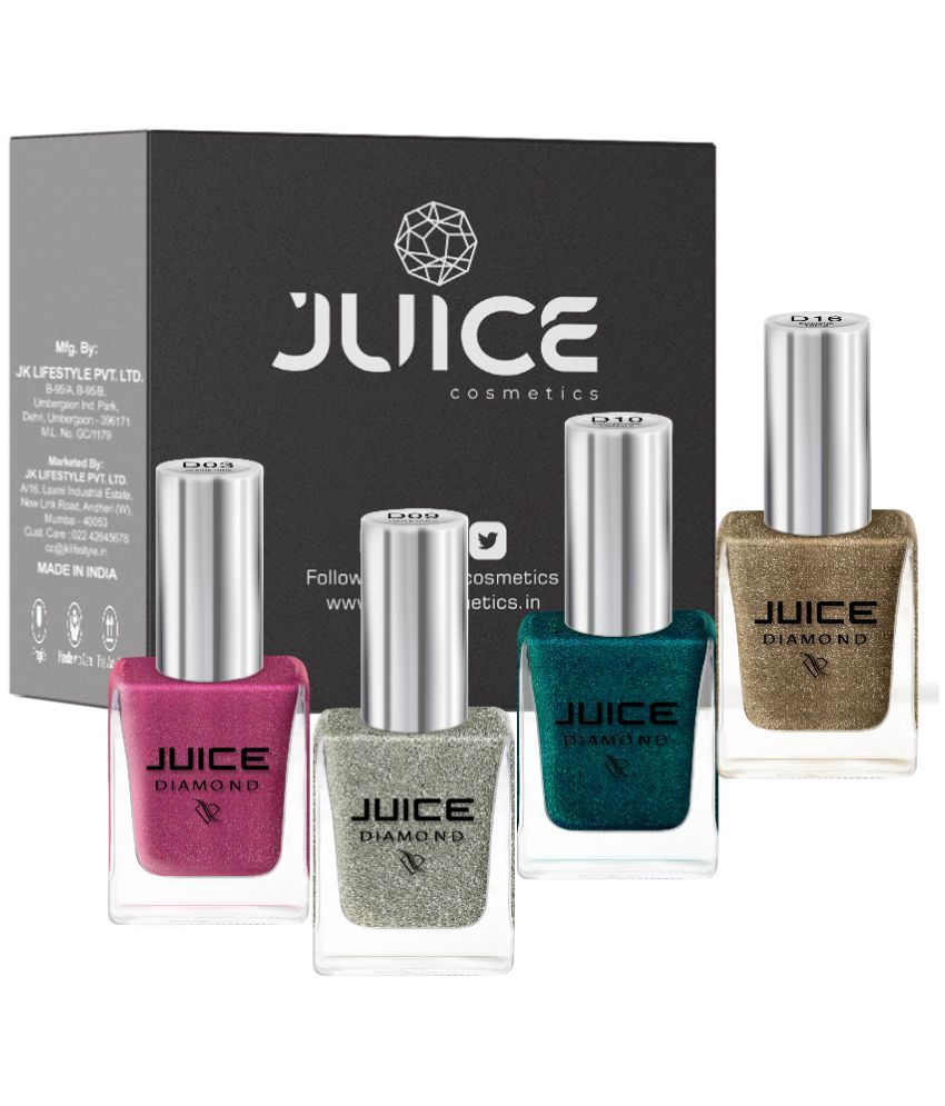     			Juice - Multi Shimmer Nail Polish ( Pack of 4 )