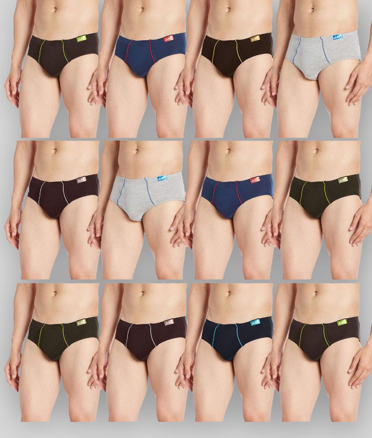     			Euro Multi Brief Pack of 12