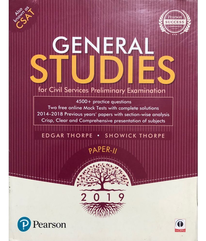     			General Studies Paper II: For Civil Services Preliminary Examination