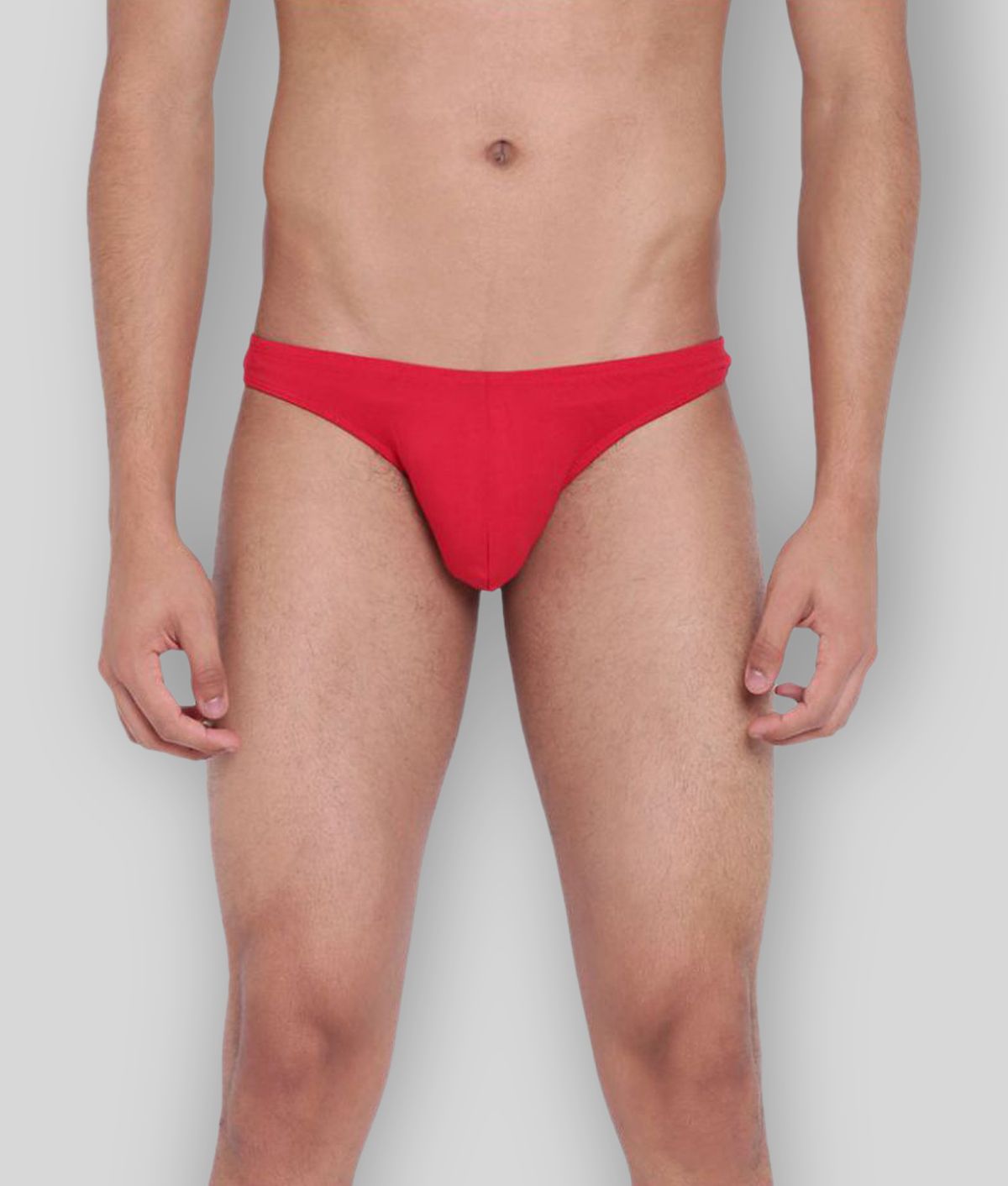     			La Intimo Pack of 1 Cotton Blend Thongs For Men's ( Red )