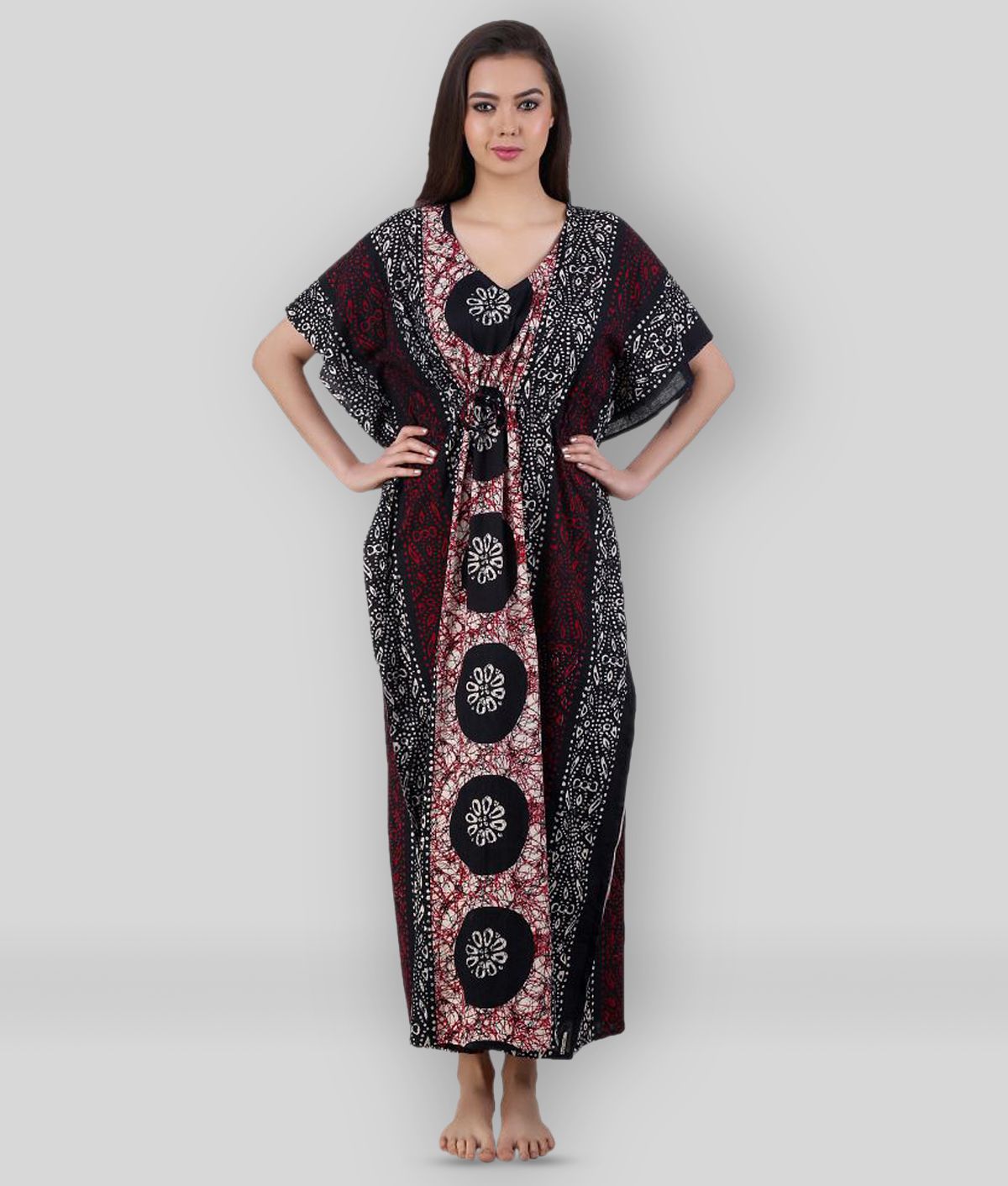     			Masha - Multicolor Cotton Women's Nightwear Nighty & Night Gowns ( Pack of 1 )