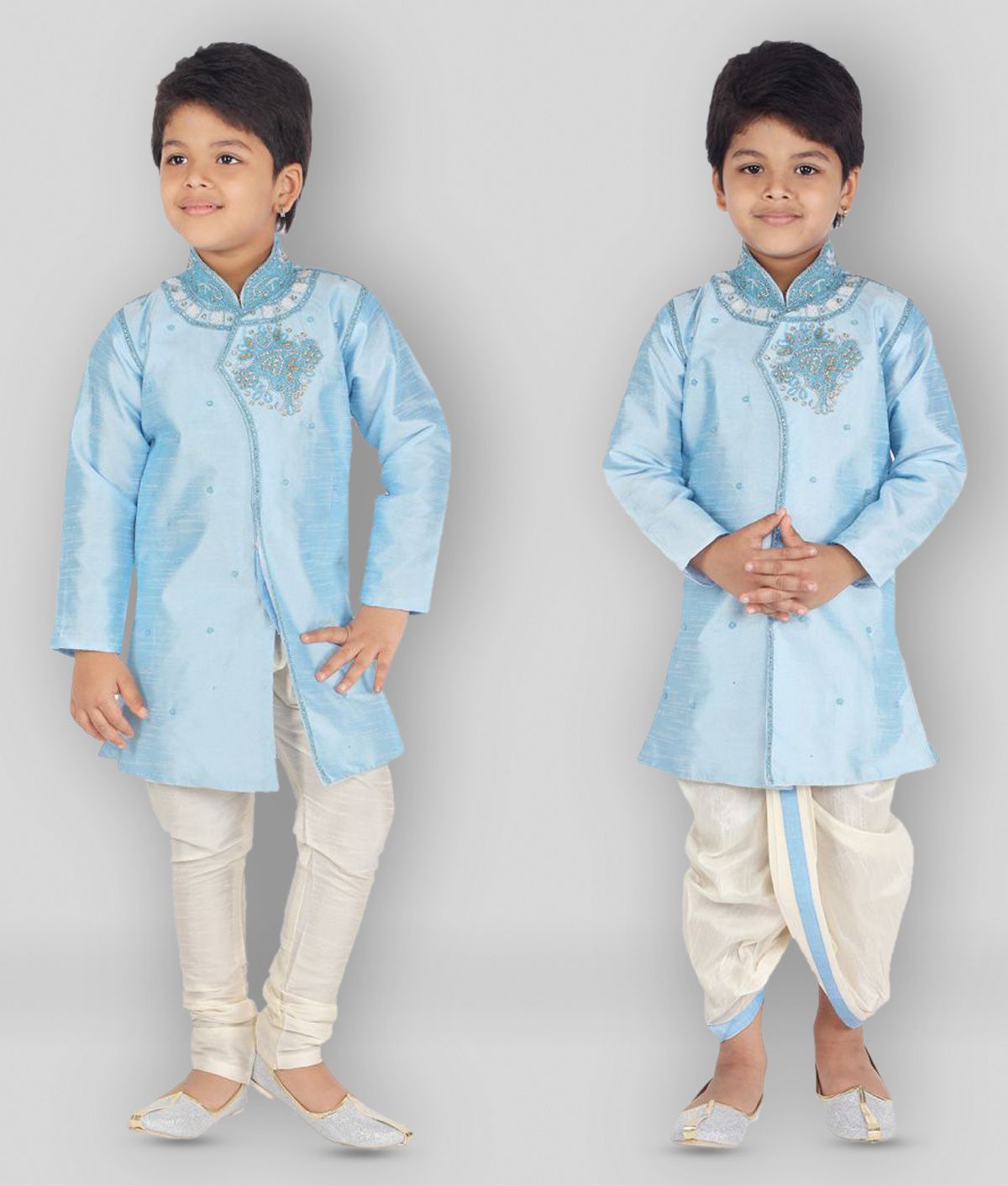     			Ahhaaaa Kids Ethnic Wear Kurta, Pyjama and Dhoti Pant Set for Boys