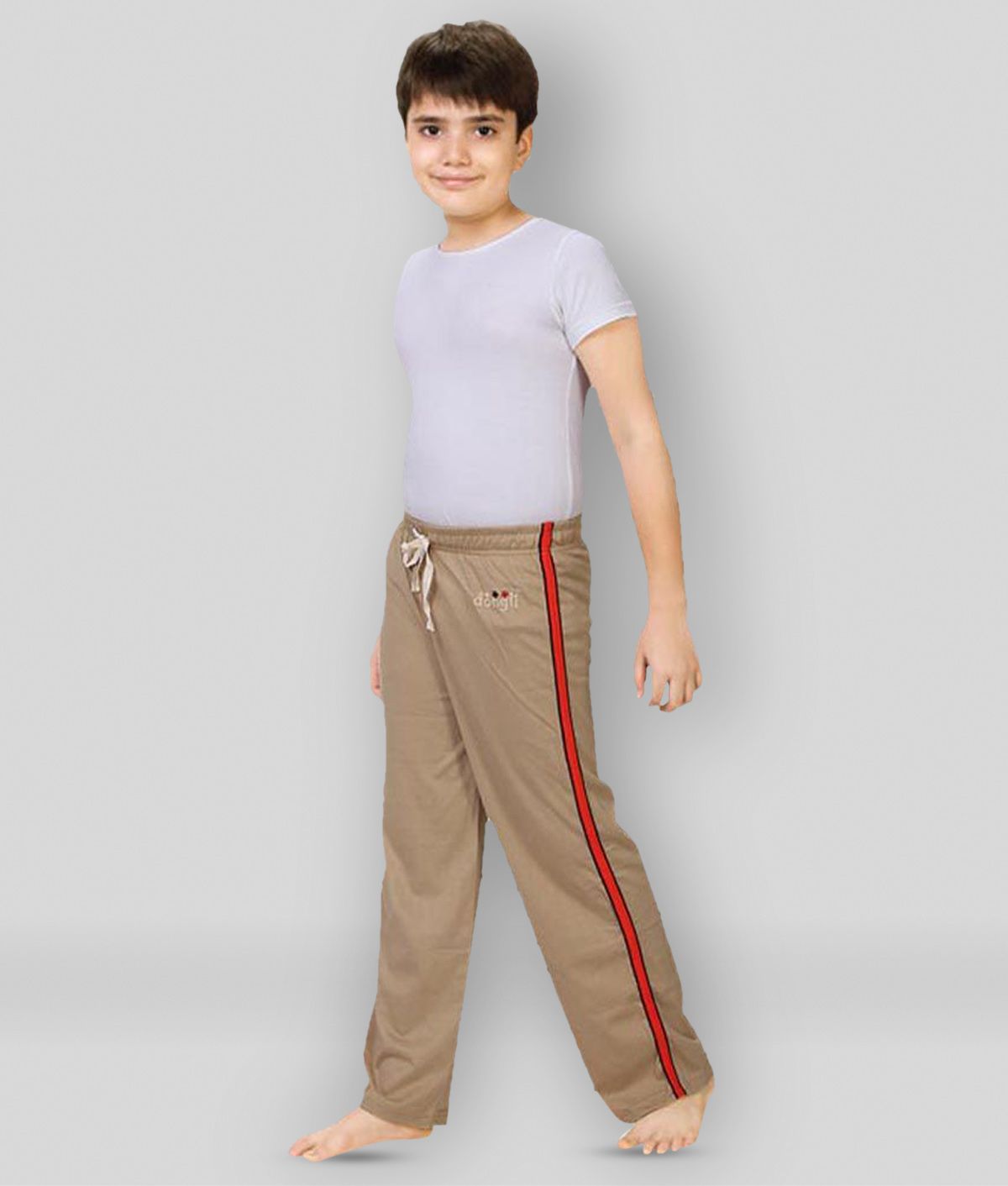     			Dongli Pack of 1 Boys Cotton Trackpant ( Beige )