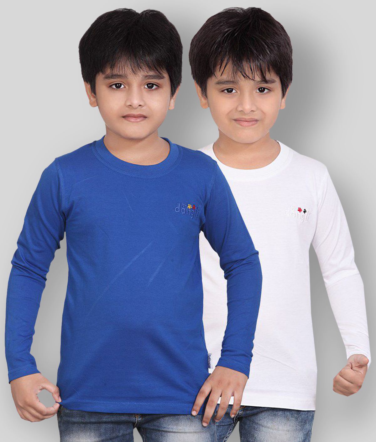 Dongli - Multicolor 100% Cotton Boy's T-Shirt ( Pack of 2 )