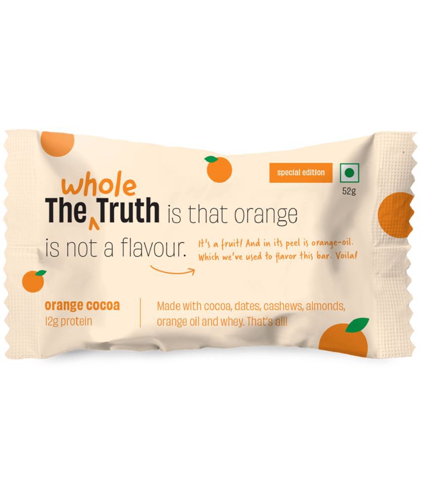     			The Whole Truth Orange Cocoa Protein Bar Pack of 6 - 312 g