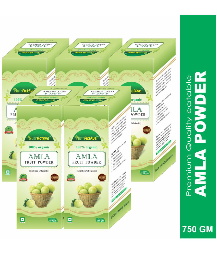     			NutrActive 100% Seedless Amla ( Indian Gooseberry) Powder 750 gm Pack Of 5