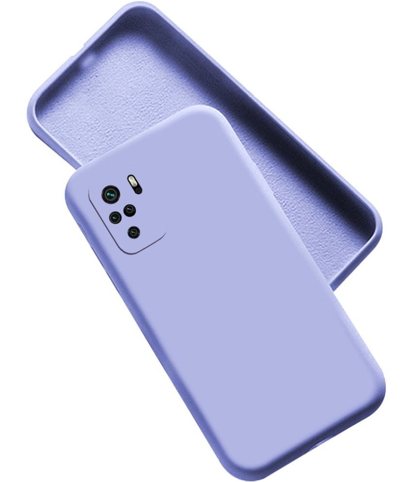     			Artistique - Purple Silicon Silicon Soft cases Compatible For Xiaomi Redmi Note 10 ( Pack of 1 )