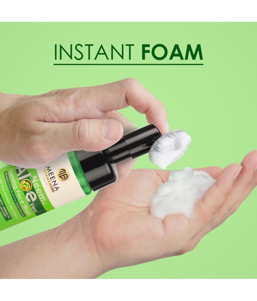 MEENA ELEMENTS AntiAcne & Hydrating Neem & Aloe Vera Gel Foaming Face