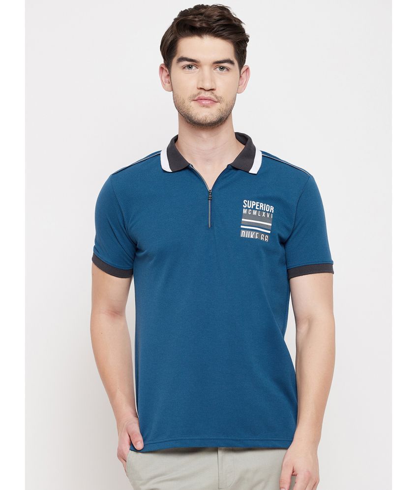     			Duke - Blue Cotton Blend Slim Fit Men's Polo T Shirt ( Pack of 1 )