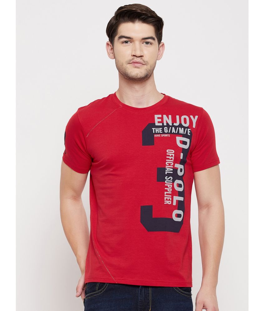     			Duke - Red Cotton Blend Regular Fit Men's Polo T Shirt ( Pack of 1 )