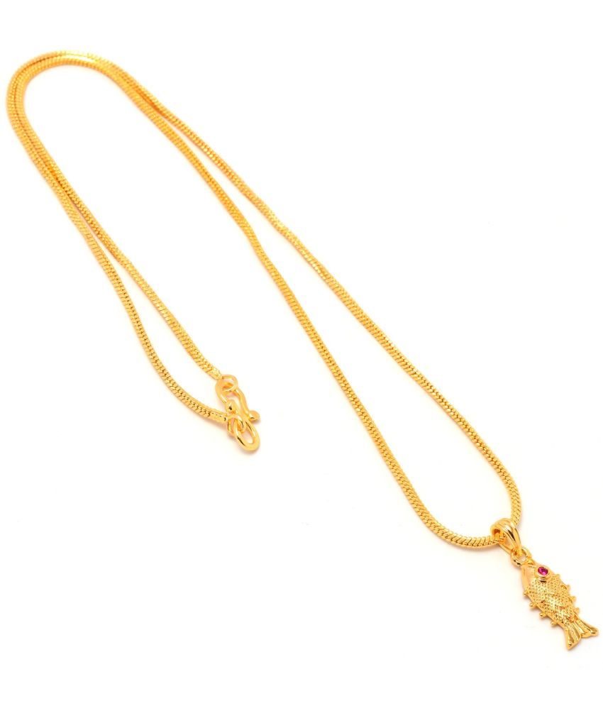     			Jewar Mandi - Golden Pendant ( Pack of 1 )