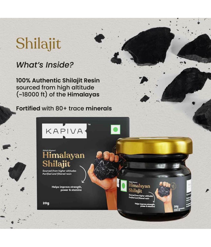 Kapiva Ayurveda Himalayan Shilajit Resin (20g): Buy Kapiva Ayurveda ...