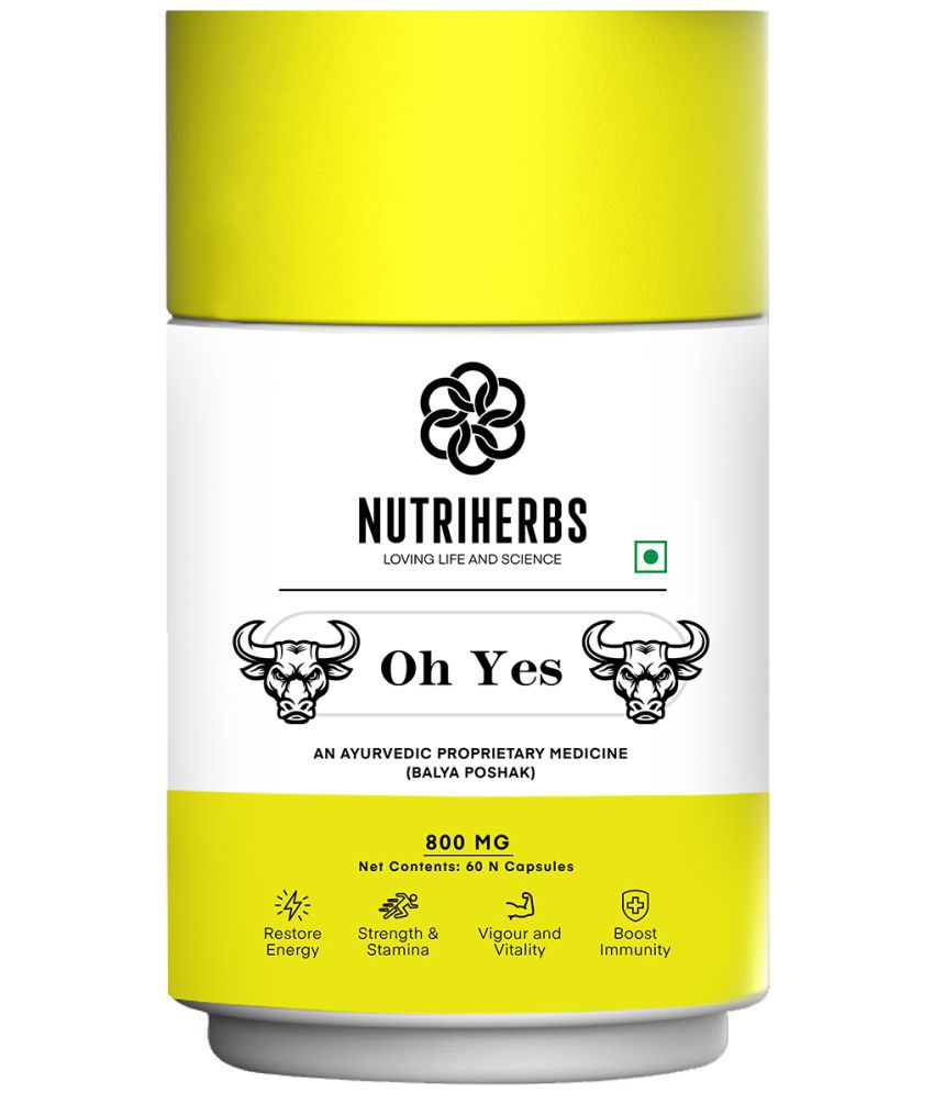     			Nutriherbs Oh Yes 800mg - 60 Capsules | For Vitality, Performance & Focus