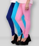 Famaya - Multicolor Lycra Women's Leggings ( Pack of 3 )