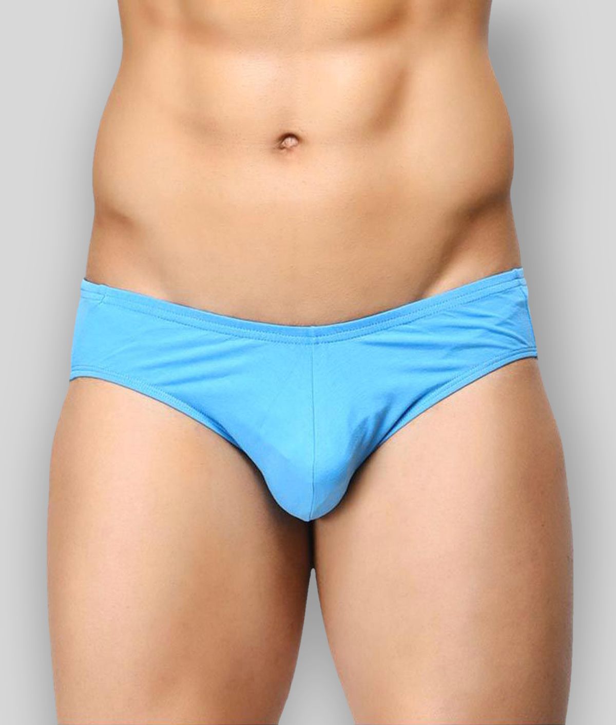     			BASIICS By La Intimo Cotton Blend Men's Briefs ( Light Blue )